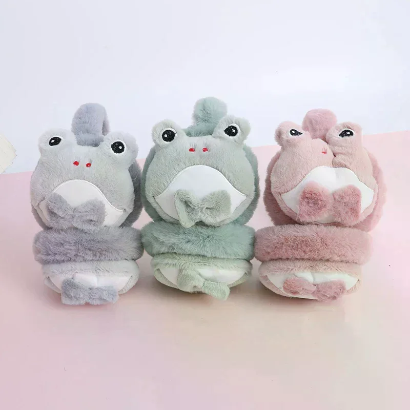 

Зимние теплые наушники с героями мультфильмов для детей, девочек, плюшевые толстые мягкие наушники, защита ушей, теплые наушники для женщин и детей