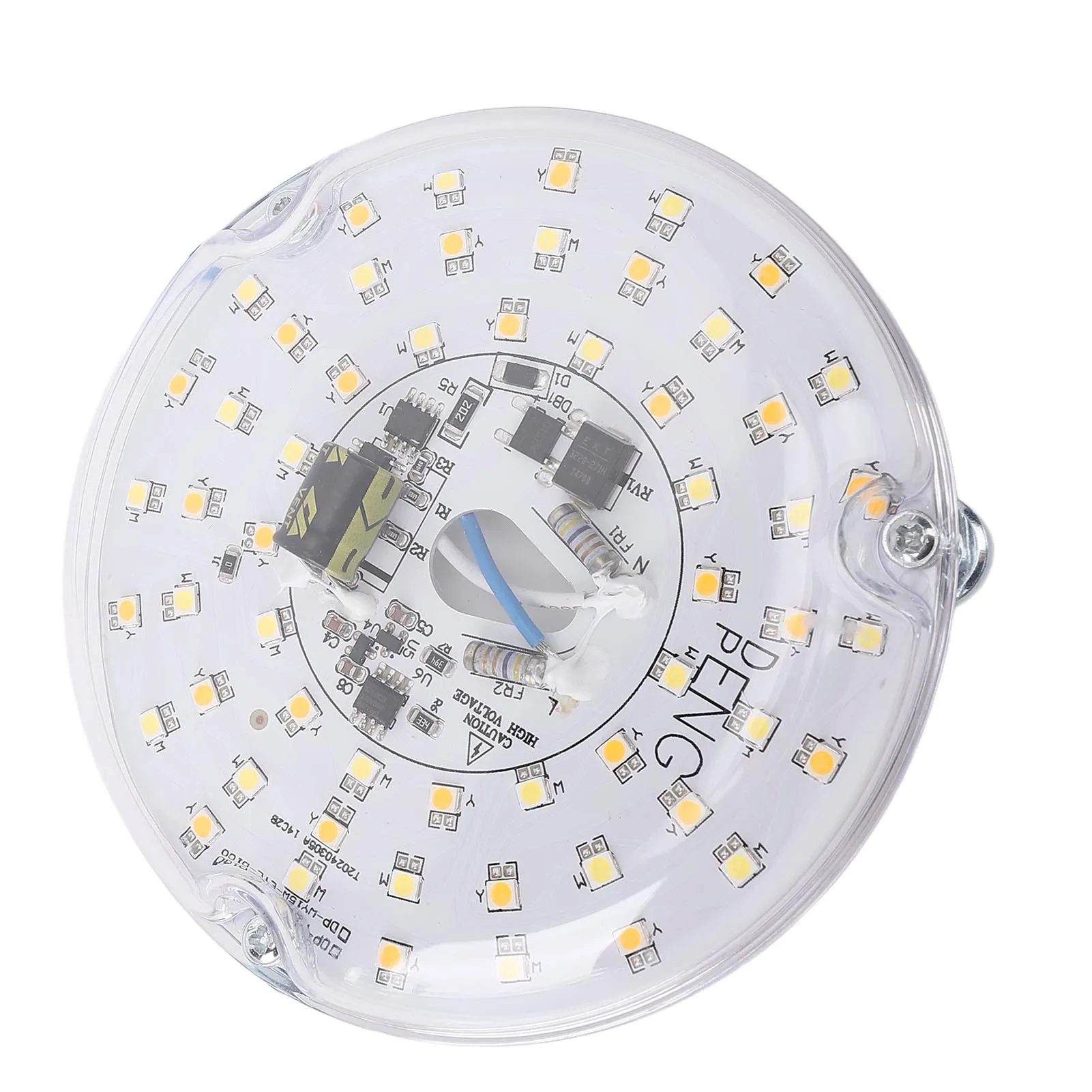 4-inch Magnetic LED Wick Replacement Part Ceiling Fan Light Retrofit Kit 3 Color Dimmable Round Magnetic Attachment Design