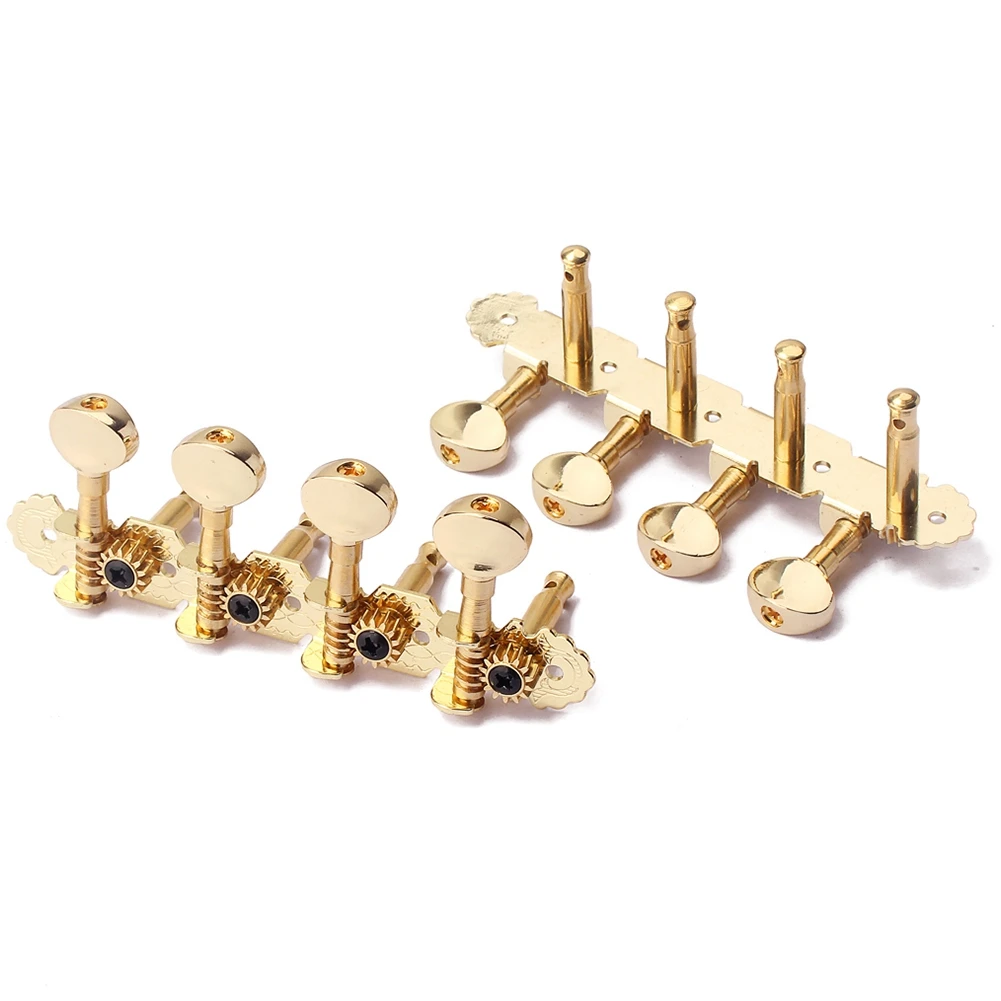 Y92A الساخن 2 قطع الحديد 4L 4R موالف ضبط أوتاد آلة رؤساء الذهب مجموعة ل مندولين/8 سلاسل الغيتار استبدال أجزاء