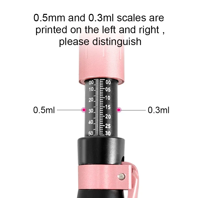 Pink Hyaluronique Pen Hyaluronic Acid Pen Needle Free Injection Gun for Anti-wrinkle Skin Rejuvenation Lips Lifting Lip Atomizer