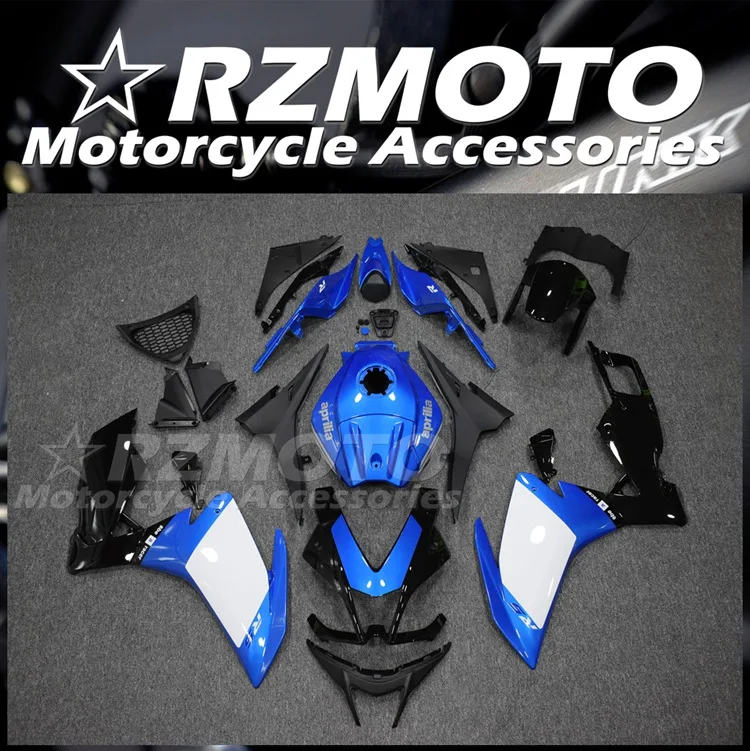 4Gifts New ABS Motorcycle Fairings Kit Fit For Aprilia RS125 12 13 14 15 2012 2013 2014 2015 Bodywork Set Custom Blue White