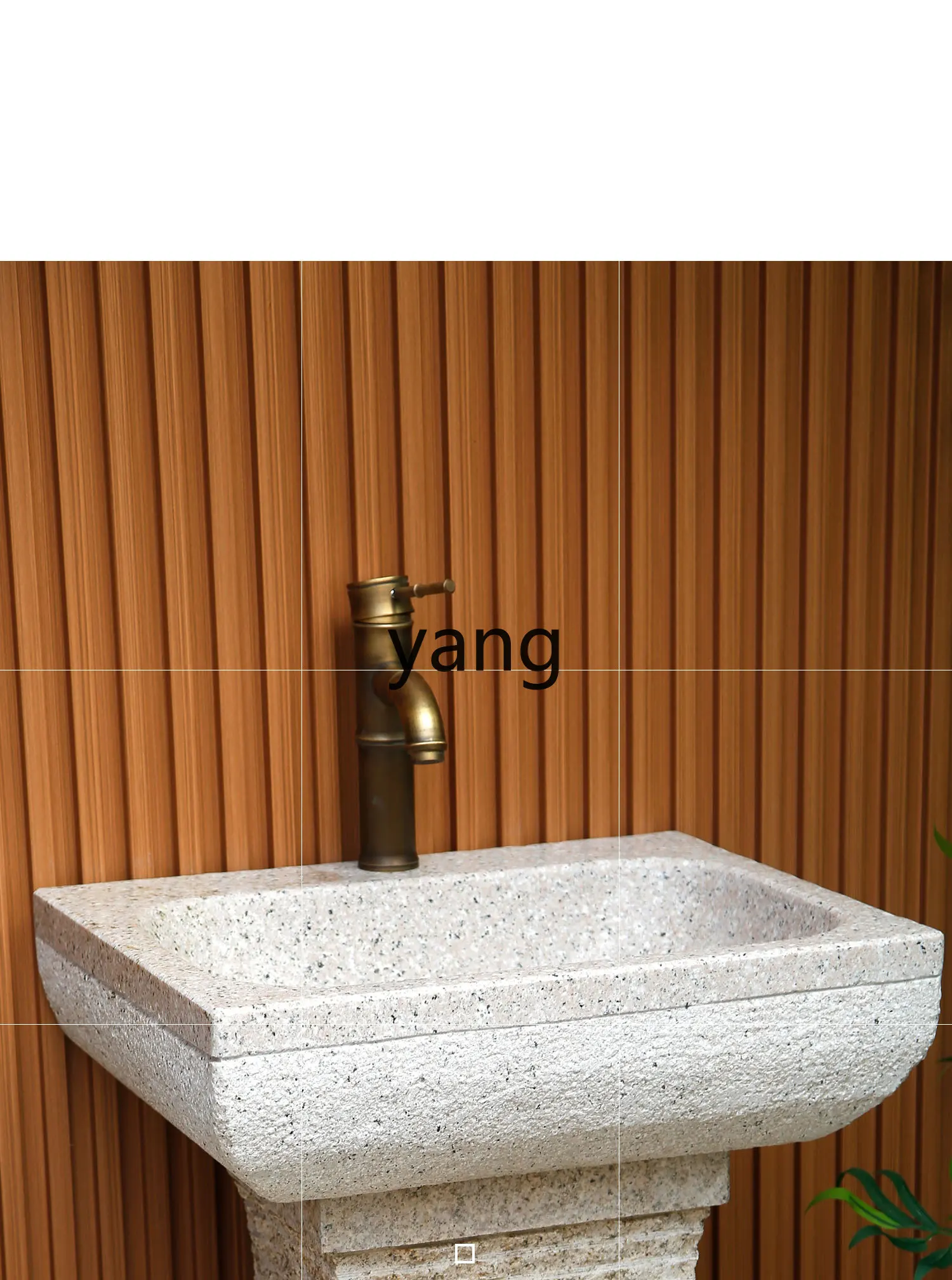 CCL integrated column basin bathroom sink floor-to-ceiling courtyard marble washstand