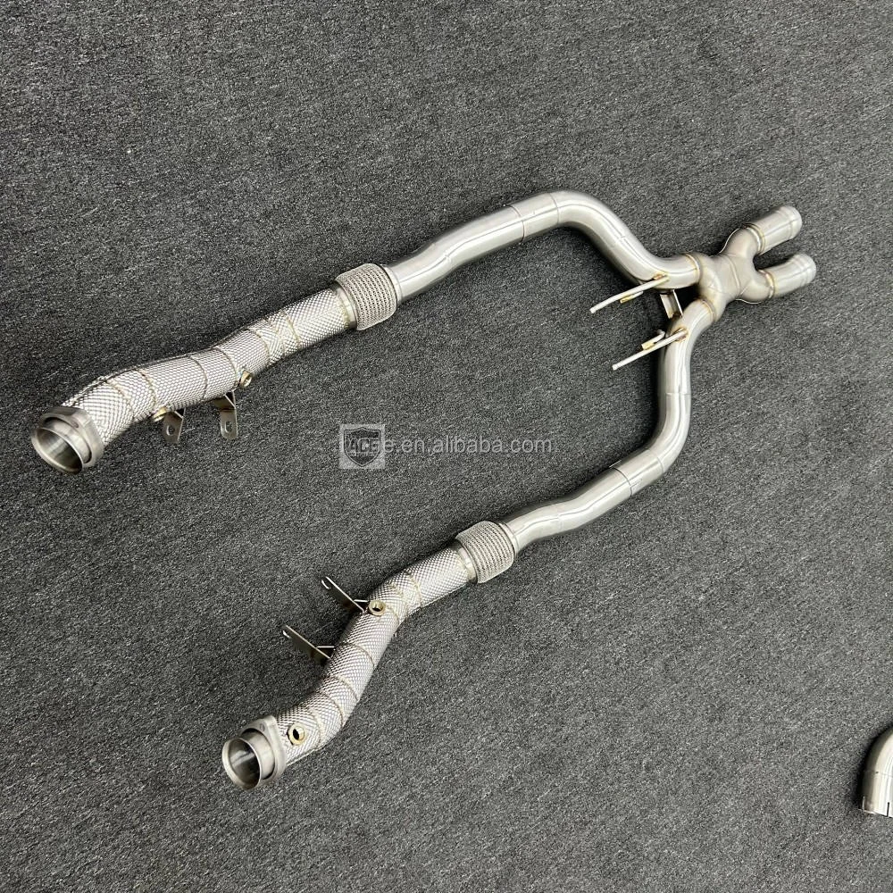 Maßgefertigtes Auspuff-Downpipe für Mercedes Benz S320 S400 S450 S500 S550 S600 S63 E550 W222 M278 C217 Edelstahl Ss304 Header-Rohr – Detail 4