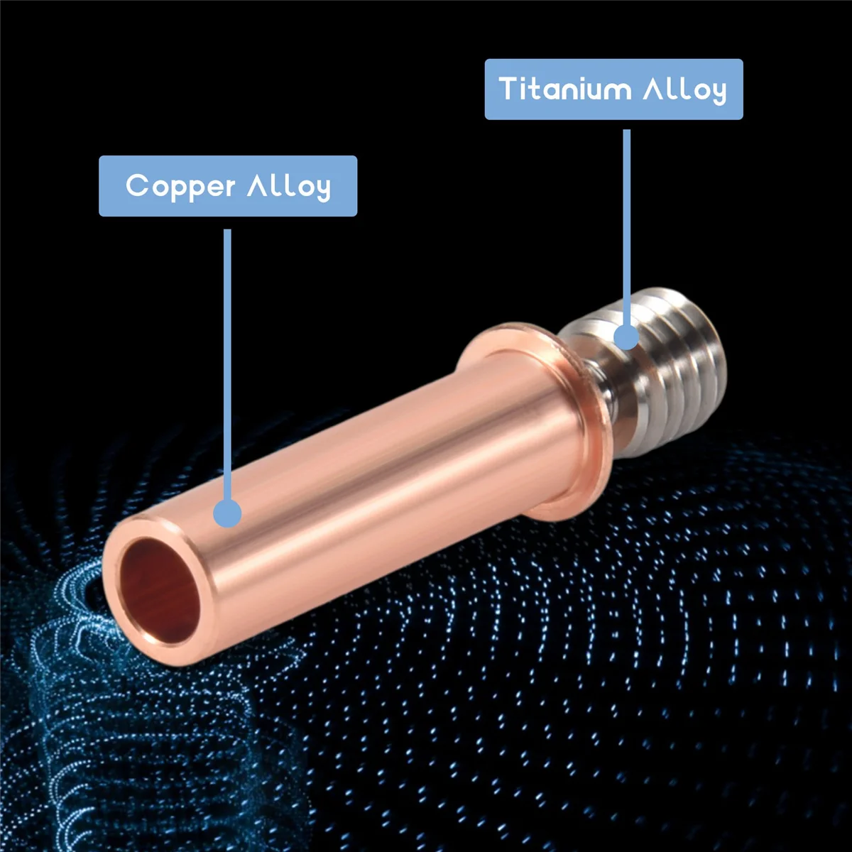 1 Piece of Bimetal Hot-Melt Copper-Titanium Alloy Hose, Suitable for Creality CR-6 SE/Max/CR-5 PRO 3D PrinterJAS