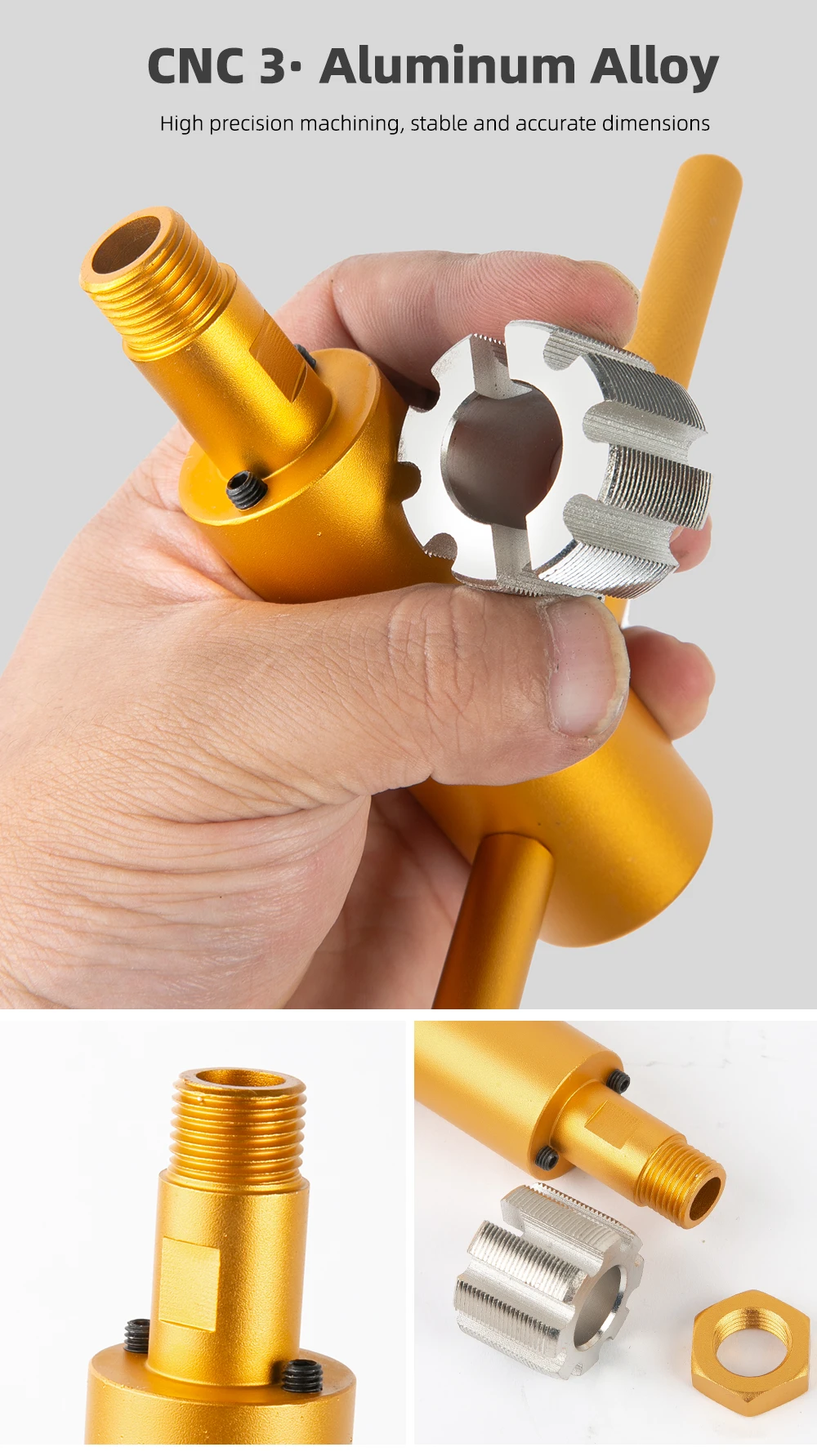 AXI Adjustable Ratchet Tap Holder Wrench Set, BSA Thread Bottom Bracket Tapping Tools, Bike Repairing Workshop Tool, BC1.37x24