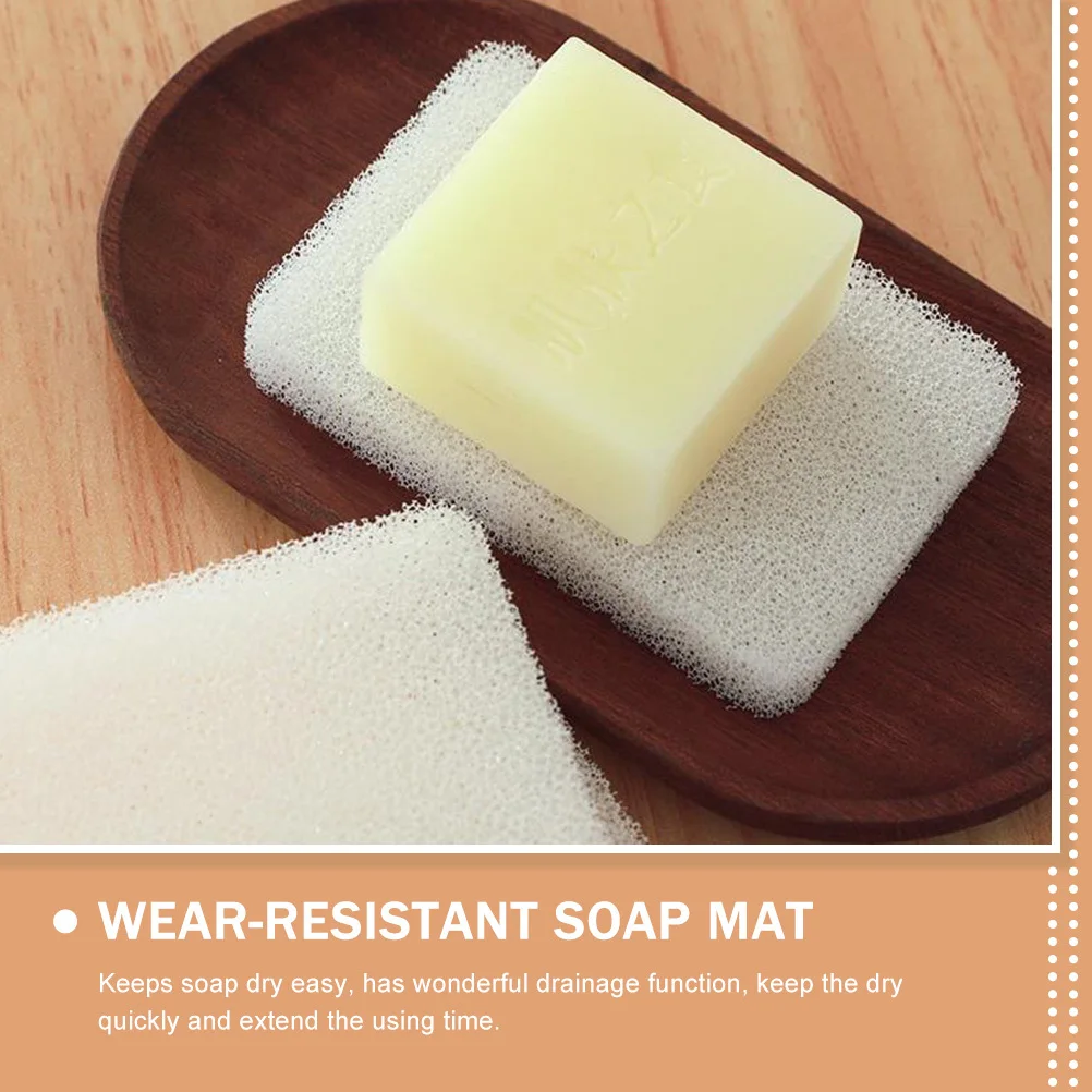 

5pcs Anti Skid Mats Non-Slip Sponge Pad For Bathroom Shower Kitchen Drain Water Soap Holder Countertop Soap Saver Wear-Resistant