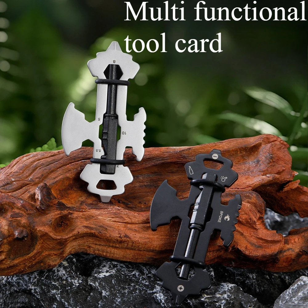 

NEW Multi Functional Tool Card Keychain EDC Wrench Stainless Steel Outdoor Camping Maintenance Precision Tool