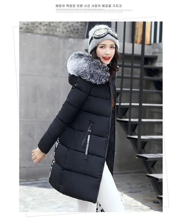 2023 new winter thickened warm parkas jacket women\'s western women\'s large medium and long down cotton jacket women clothing