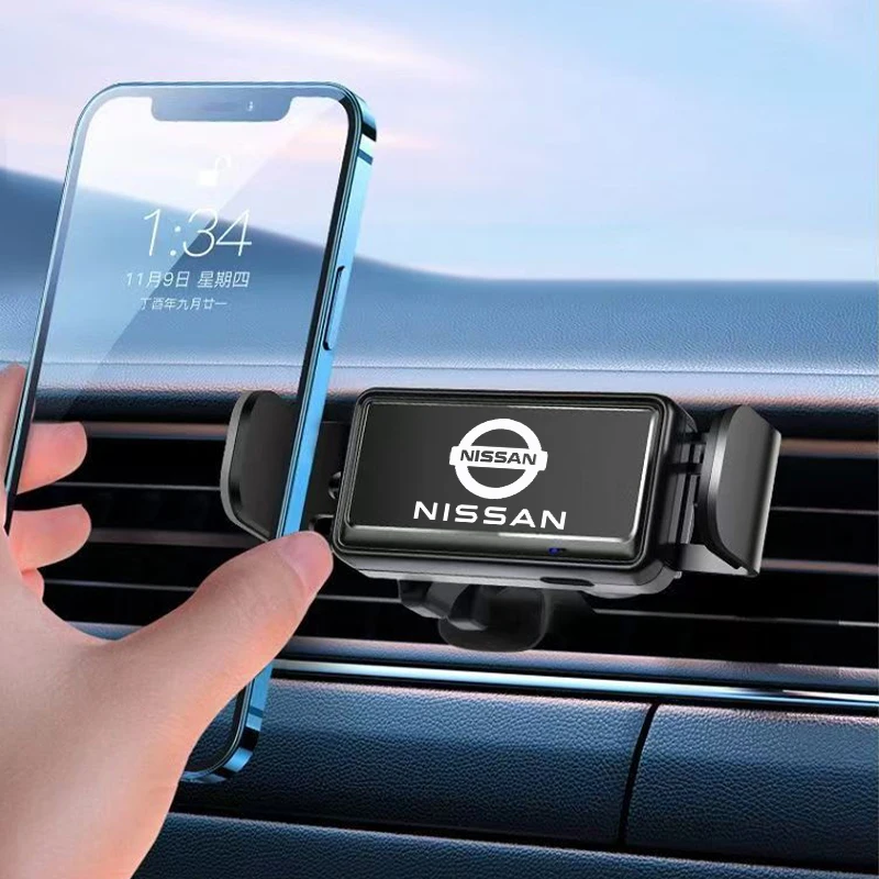Suporte universal para celular, suporte para gps móvel, para nissan rogue pathfinder x-trail gtr note juke patrol, acessórios