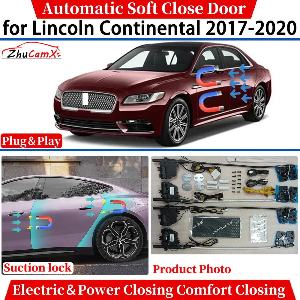 

for Lincoln Continental 2017 2018 2019 2020 Car Automatic Soft Close Door Electric Power Comfort Closing Suction lock System