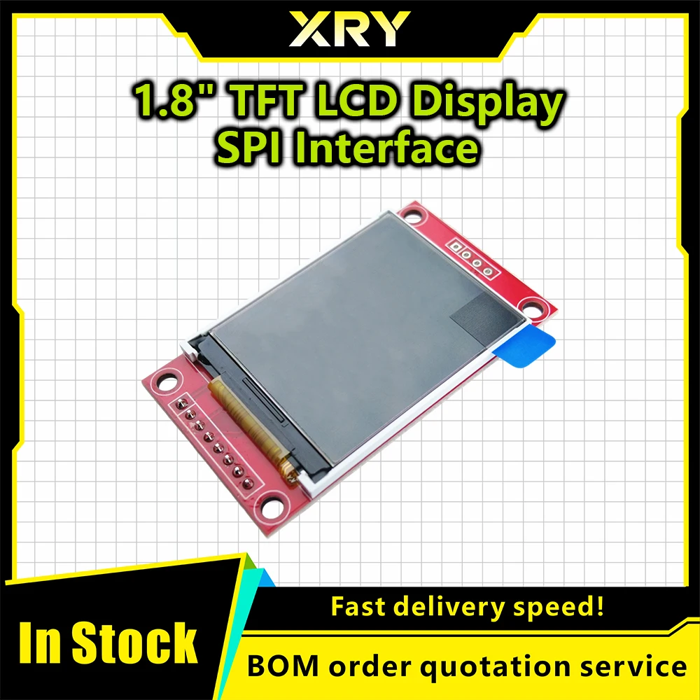 1.8 inch TFT LCD Module LCD Screen Module SPI serial 51 drivers 4 IO driver TFT Resolution 128*160 For Arduino