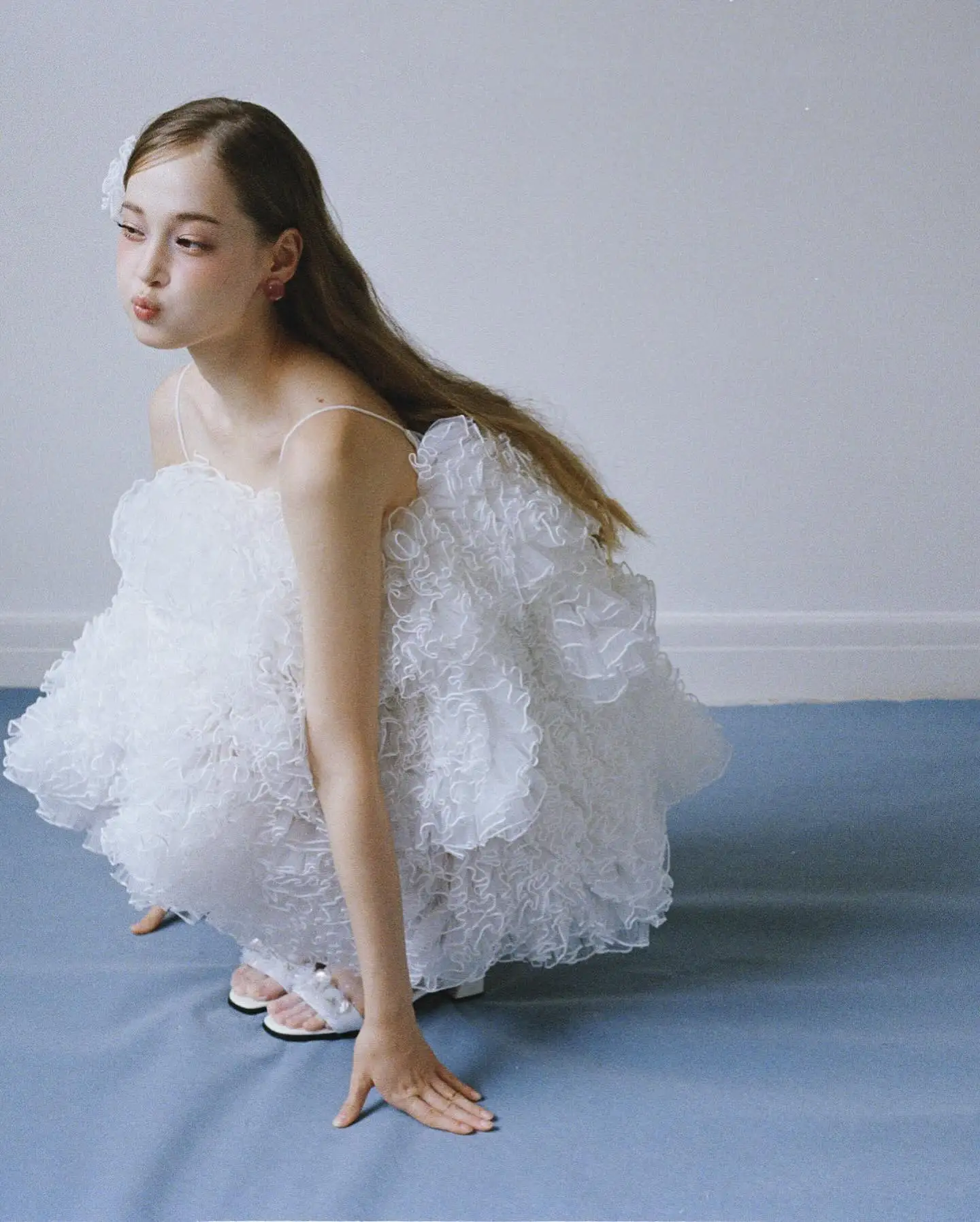 Extra inchado malha plissado mini vestido de festa luxo tule em camadas feminino verão vestido de baile novo sem mangas malha curto vestidos de aniversário