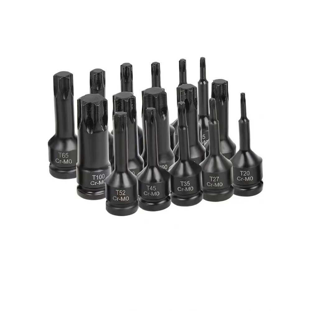 16 Pcs Impact Torx Bit Socket Set 1/2\