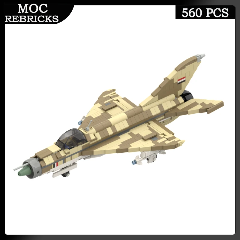 

WW II Military Air Force Weapons MiG 21 Fighter MOC Building Block Brick Aircraft Educational Model Toy Brick Kid's XMAS Gifts