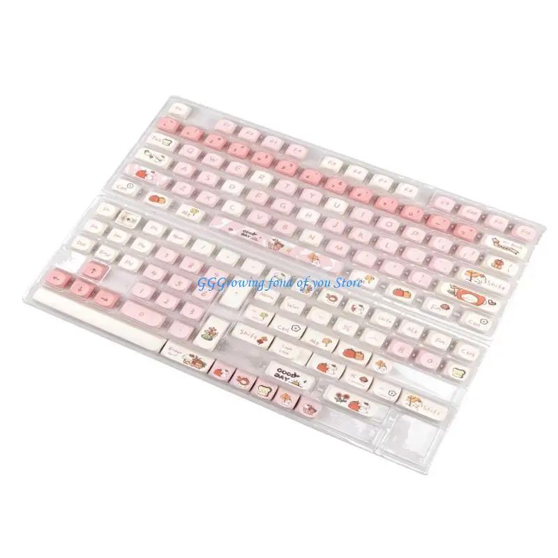 

H9EB Improve Your Keyboards with 144pcs PBT Keycaps MOA Keycaps PBT Coloured Keycaps