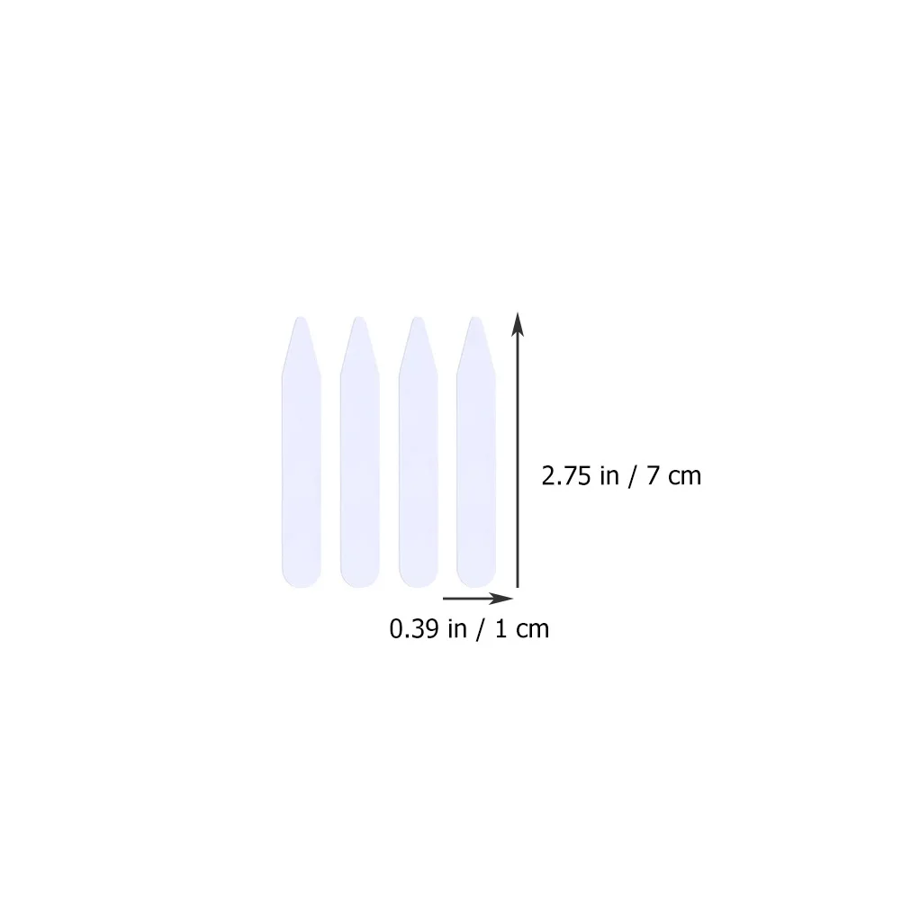 300 قطعة طوق دعم طوق بلاستيكي شفاف يبقى مقاومة درجات الحرارة العالية قميص إدراج مناسبة لفستان الرجال والنساء #3