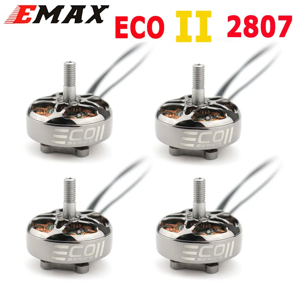 

EMAX ECOII 2807 1300KV 6S/1500KV 5S/1700KV 4S Brushless CW Motor for FPV Racing RC Drone