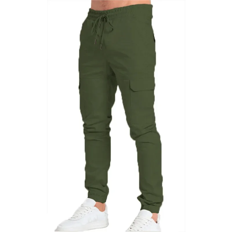 Pantalones Cargo deportivos para hombre, Joggers de gimnasio, Jogging, pantalones de chándal con bolsillo, pantalones casuales de Hip Hop, ropa de calle