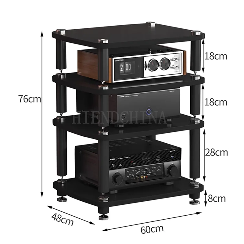DK-023 Audio Table Split Shock-Absorbing Sound Cabinet Stand Power Amp Cabinet Foot Rack Cabinet KTV Home Theater Solid Post