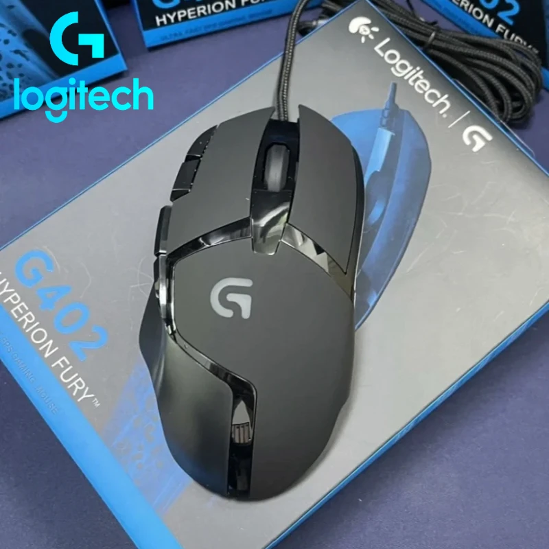 Ogitech G402 สําหรับ MOBA/FPS/PUBG และด้ามจับกันลื่น สําหรับนักกีฬาที่แข่งขันและเกมแอ็คชั่นและชื่อ Battle Royale