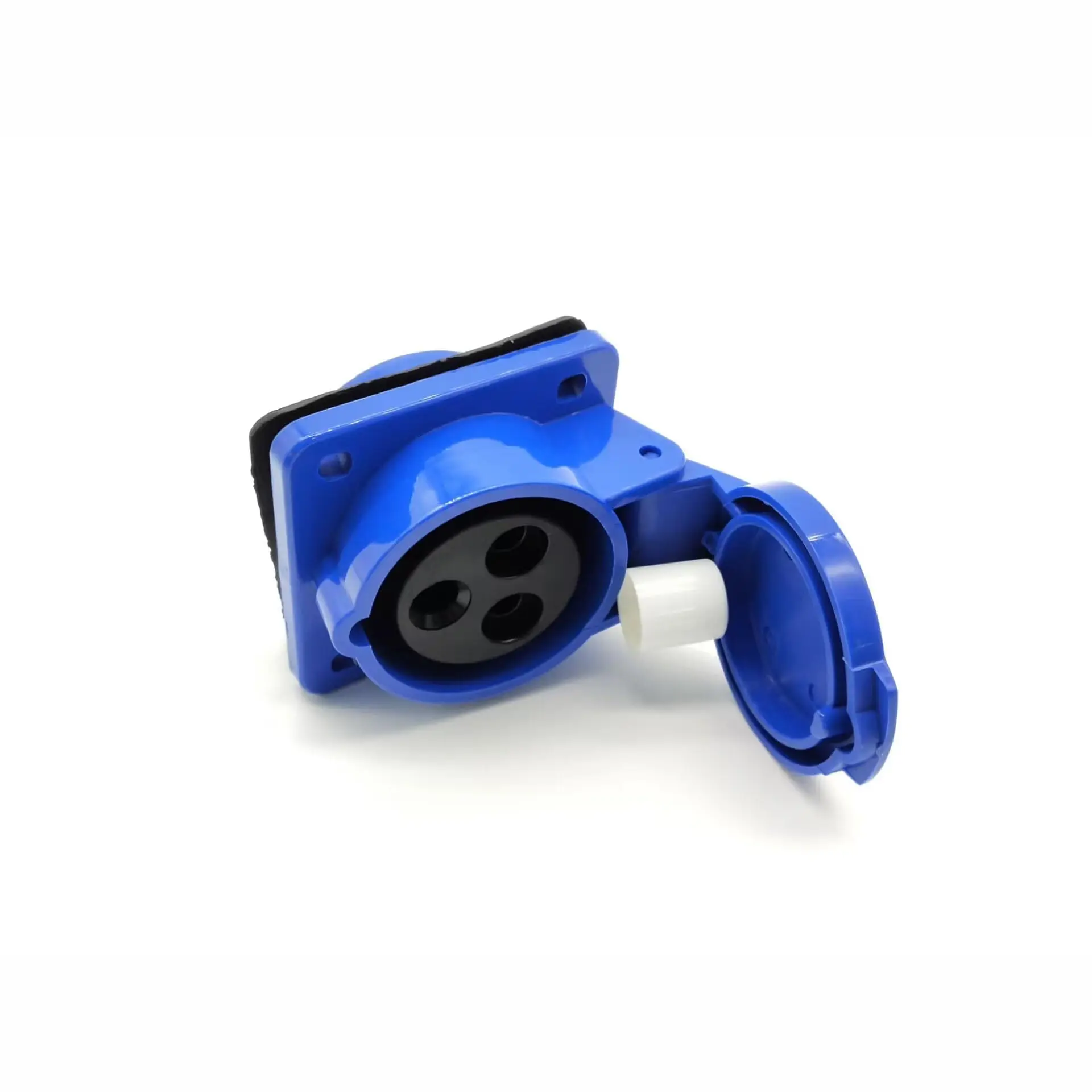 16A IEC60309 3-Pin 220V-250V 2P+E IP44 CEE Panel Industrial Mounting Angle Socket for Electrical Engineering