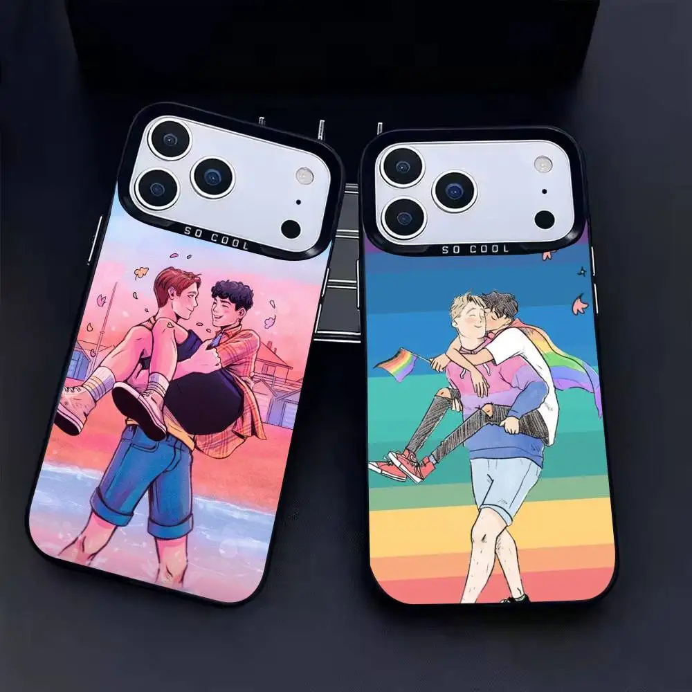 

Heartstopper Charlie Nick Phone Case For iPhone17, 16,15,14,13,12 Pro Max Black Candy Matte Shockproof Cover