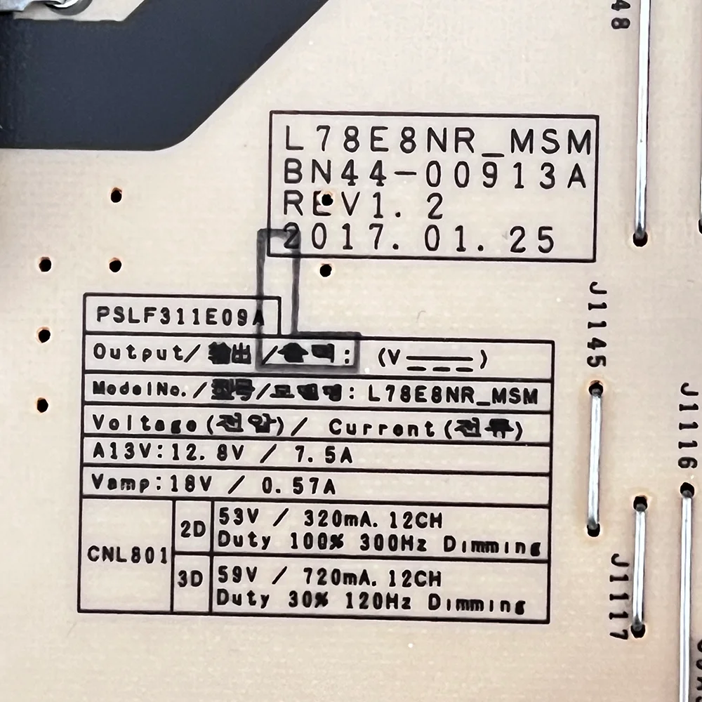 BN44-00913A L78E8NR_MSM TVs плата питания для UE75MU7000T L78E8NRMSM UA75MU7000 UA82MU7000 UN75MU9000FXZA UE75MU7000TXXU