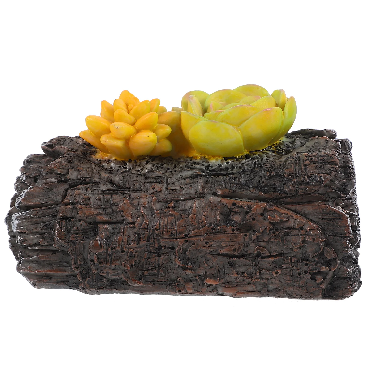 الراتنج الجذع مفتاح إخفاء صندوق تخزين الحديقة في الهواء الطلق حامل مخفي الزخرفية لصندوق تخزين حديقة الأمن #3