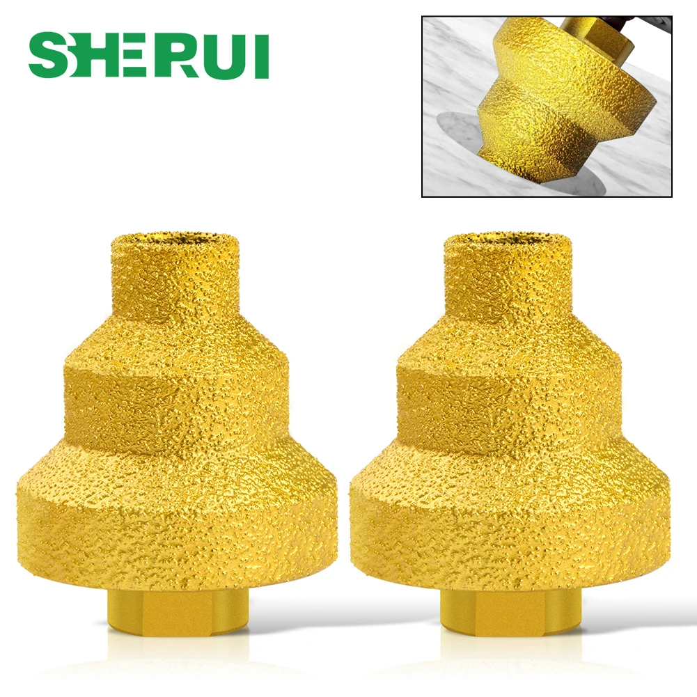 Brazed Pagoda Drill Bit M10 M14 Brazed Diamond Tower Drill Tile Stone Rock Plate Drill Reaming Integrated Bit Tools