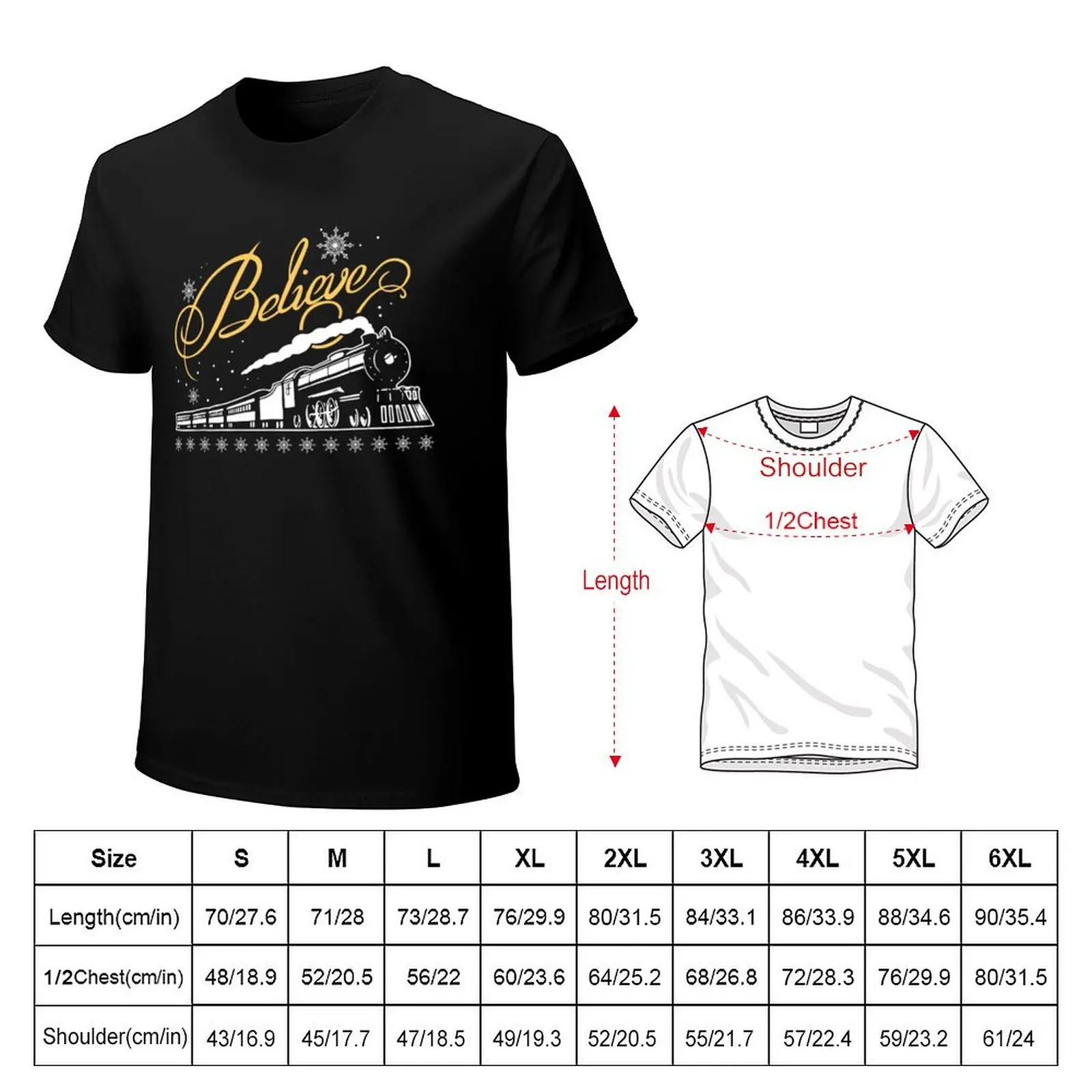 Family Christmas North Pole Polar Express All Abroad T-Shirt Stylish Graphic Short Sleeve Top