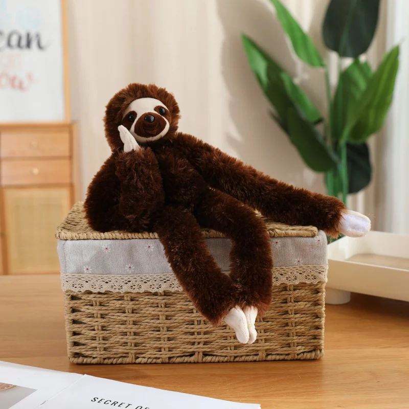 50/70CM Schöne Lange Arm Affe Suspension Plüsch Spielzeug Kreative Simulation Ausgesetzt Faultier Orang-utan Lemur Plushie Kissen puppe – Detail 20