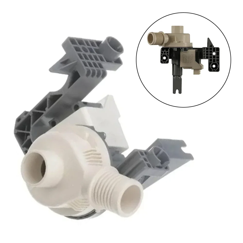 Washing Machine Drain Pump Motor 120V Gray Plastic Unit Compatible With Multiple Models Quick Water Removal Fix