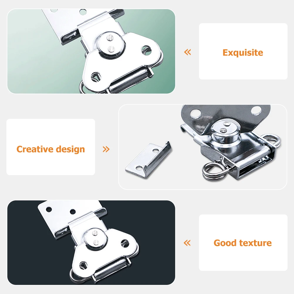 

2 шт., пряжка с замком-бабочкой, пружинные защелки, футляр для аппаратной коробки, серебряная застежка, прочный утюг, простая установка, деревянный