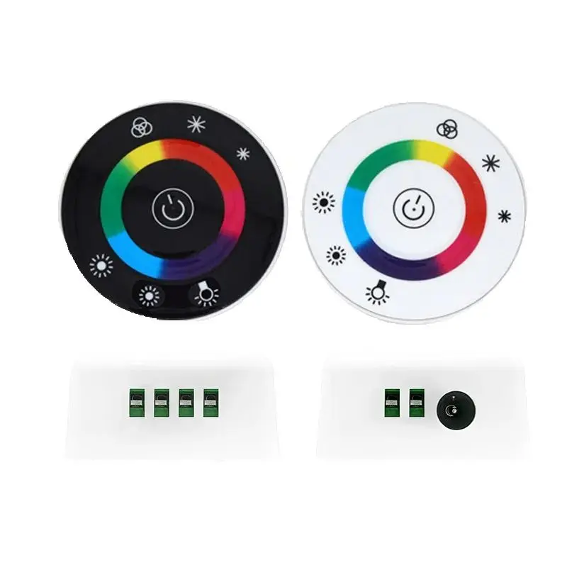 Led Controller, Full Touch Draadloze Afstandsbediening, Ronde Bal, Rgb Lichtstrip, Lamp, Kleurrijk Dimmen, Kleurendoos Verpakking