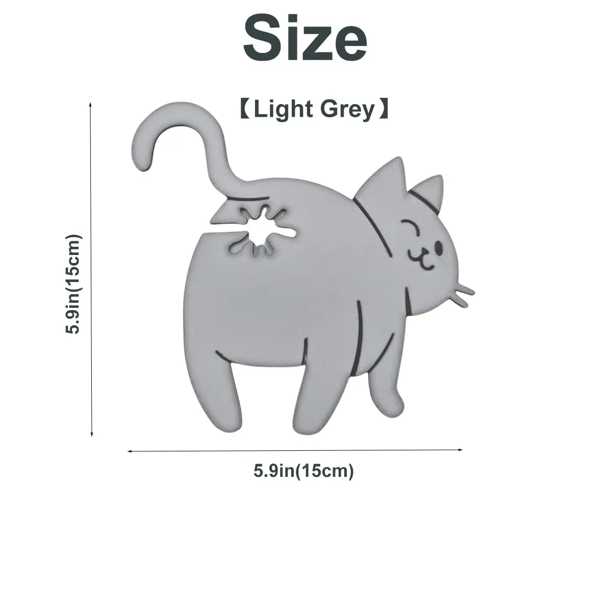 1 قطعة مشبك الخبز بعقب القط متعة المطبخ أداة حقيبة بلاستيكية السدادة الإبداعية ديكور المنزل هدية تصميم خفيف الوزن يجب أن يكون للحيوانات الأليفة 5.9in