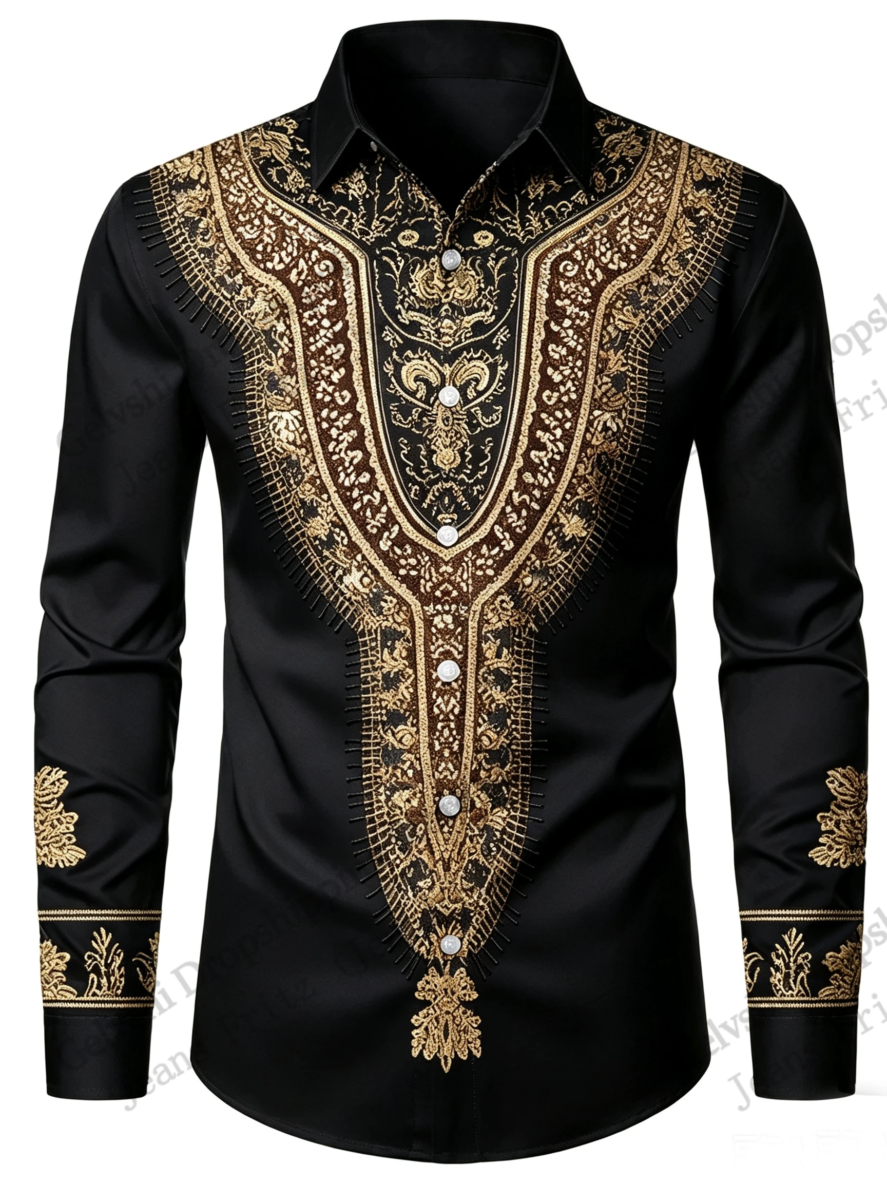 Long Sleeve Button Up Western Cowboy Elegant Casual Shirt Vintage Flower 3d Print Hawaiian Shirt Men Women Fashion Blouse Slim