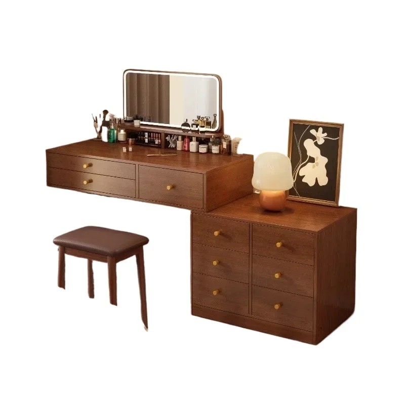 

dressing table, bedroom simple modern chest, makeup cabinet integrated new model, new Chinese-style makeup table mirror