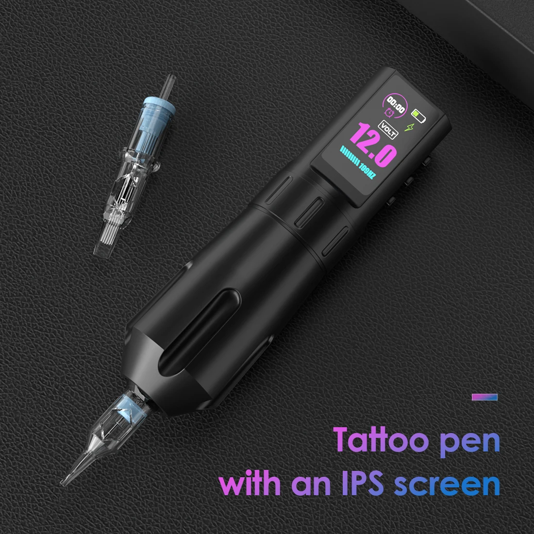 KVM Wireless Rotary Tattoo Pen With IPS Color Screen 1800mAh Battery 3.5mm Direct Drive Low Vibration Tattoo Machine 4-12V Adjustable Voltage For Tattoo Artists