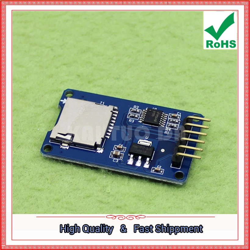 Micro SD Card Module TF Card Reader Card SPI Interface With Level Conversion Chip Board (H5A2)