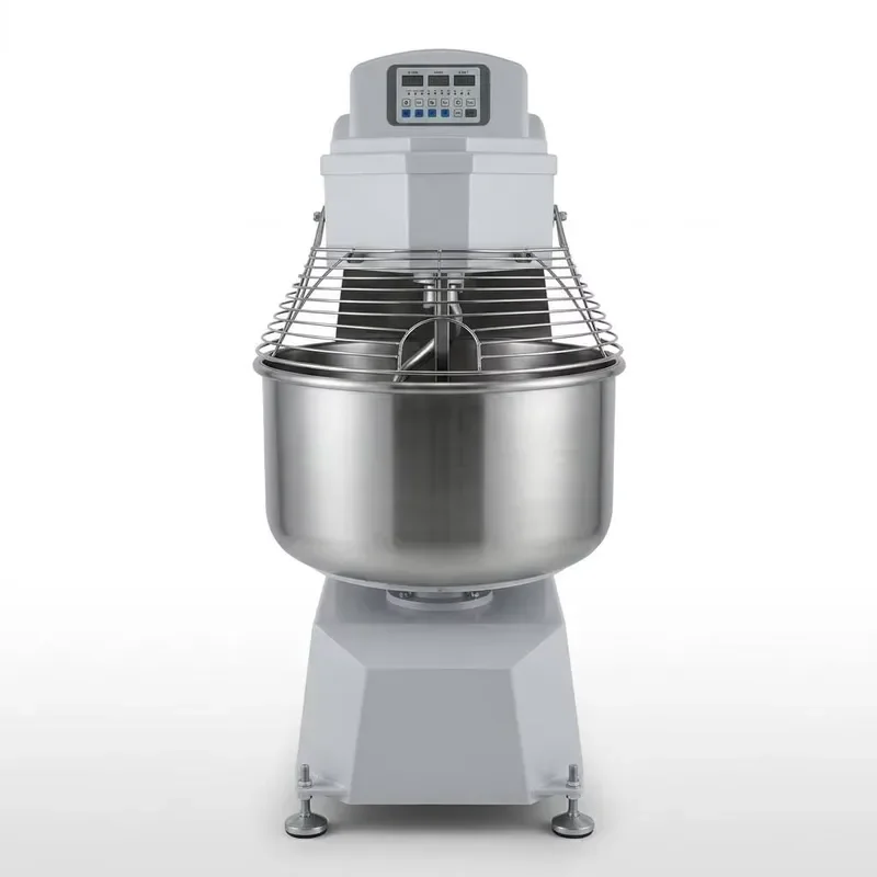 Commercial 25kg Spiral Dough Mixer 80L Capacity Stainless Steel Bread Kneading Machine for Bakery Pizza Making Professional