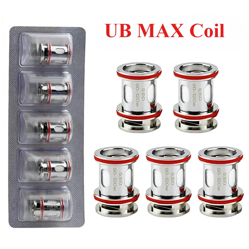 

5pcs/pack UB MAX Coils X1 0.15ohm X2 0.2ohm X3 0.3ohm Mesh Coil for UB Max Pod CENTAURUS Q200 M200 MOD Kit Atomizer Tank