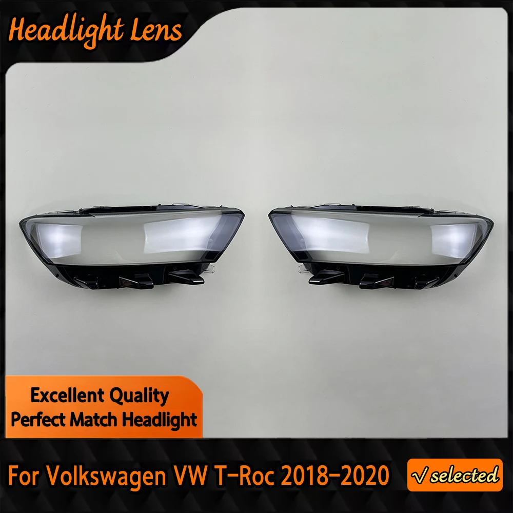 

Крышка передней фары автомобиля, абажур для фары, защитный кожух для линзы фары для Volkswagen VW T-Roc 2018-2022