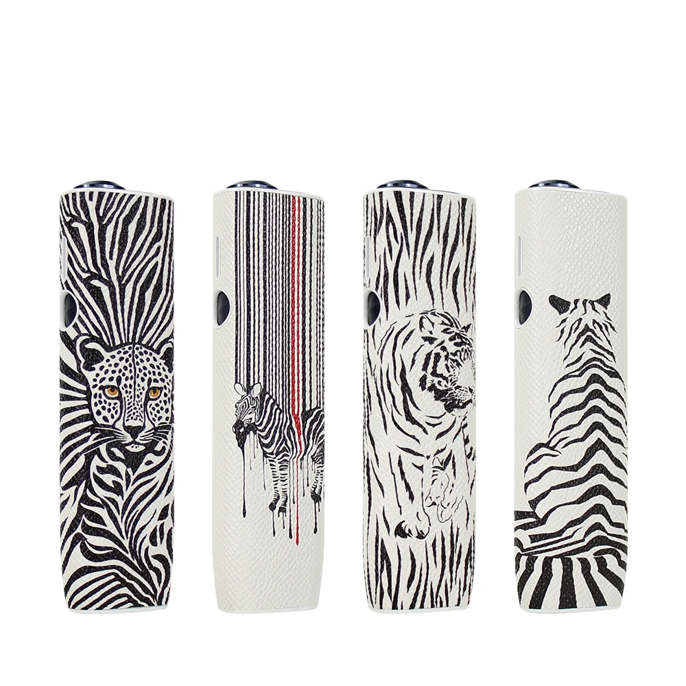 Wild Leopard Print Vape Cover for IQOS ILLUMA ONE Exotic Zebra Stripes Design Protective Cover for IQOS ILLUMA I ONE Case