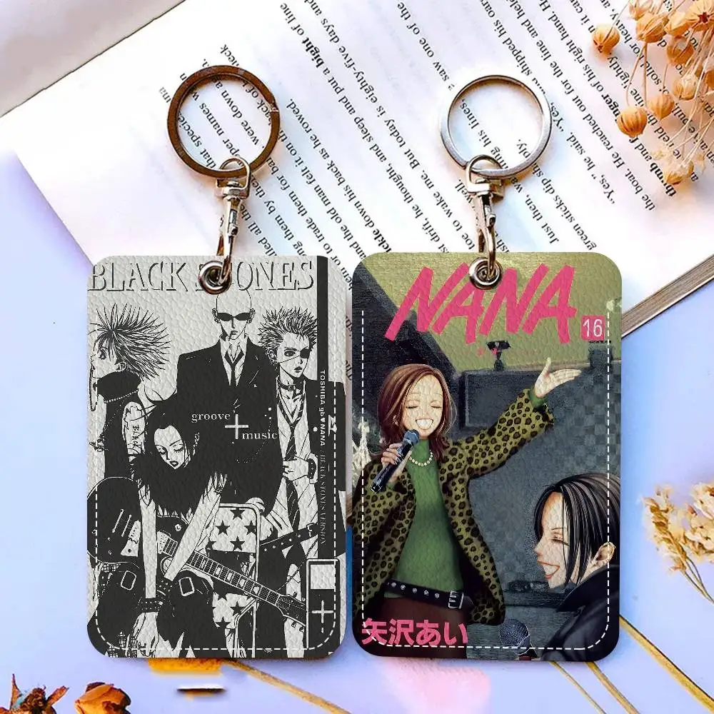 حامل بطاقات سلسلة مفاتيح مستطيلة من نانا، حامل بطاقة ائتمان شارة، حامل بطاقة هوية الطالب، غطاء بطاقات الحافلة #3