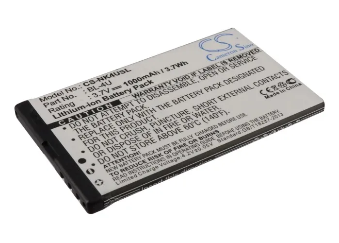 

CS Cameron Sino Kerui New 1000mAh Replacement Battery for 4091S, 4091S dual sim