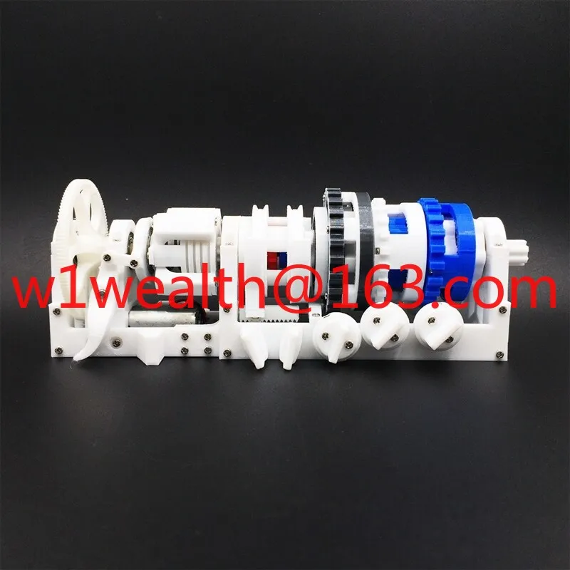 Automobile 6AT transmission planetary gear set model can demonstrate 6 plus R gear with multi-disc clutch