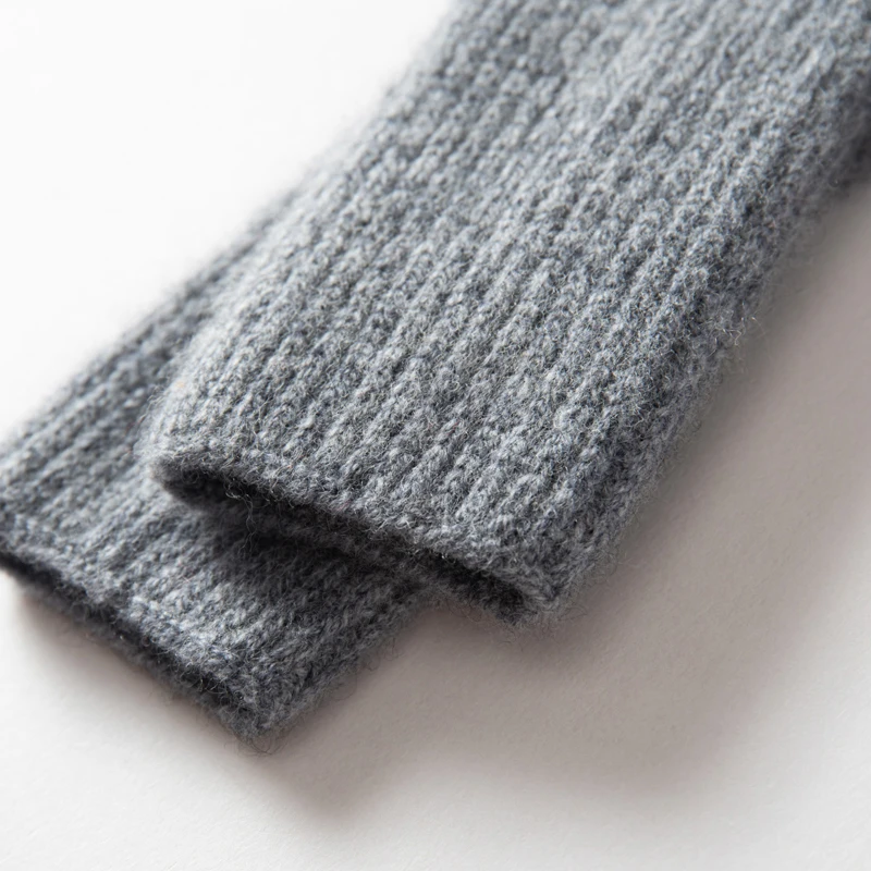 MERRILAMB Herbst Winter Handschuhe Frauen Hohe Qualität Kaschmir Stricken Weiche Warme Touchscreen Fäustlinge Stretch Solide Volle Finger Guantes – Detail 16