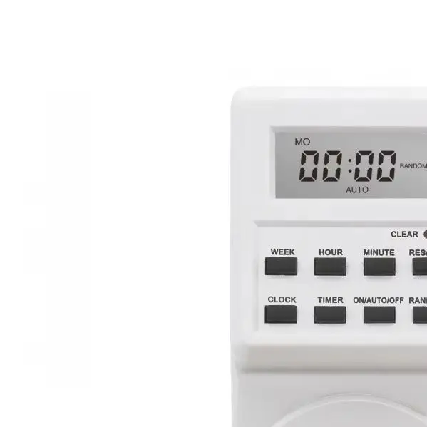 Digital Kitchen Timer Socket – Electronic Mini Timer Outlet, 15A 1800W (120V) / 10A 2200W (220V), Power Switch