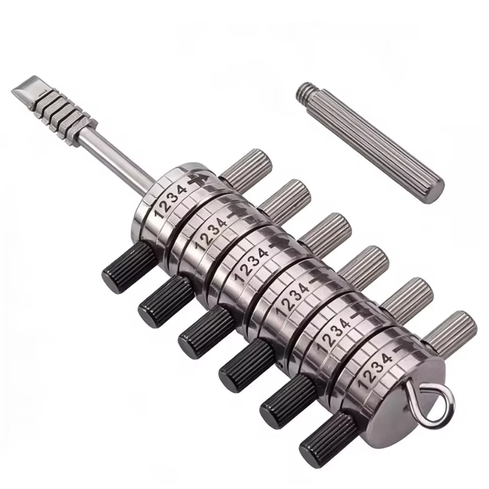 Top Quality HUK 6-Cut Premium Tibbe Locksmith Tools HUK FO21 Premium Tibbe Lock Opening and Decoding Tool for Ford Decoding Lock
