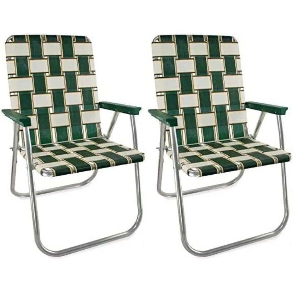 

- Outdoor Chairs for Camping. Made with Lightweight Aluminum Frames and UV-Resistant Webbing. Folds for Easy Storage 2- Pack (C